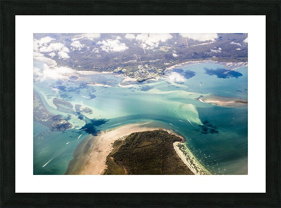 Queensland island bay landscape Picture Frame print