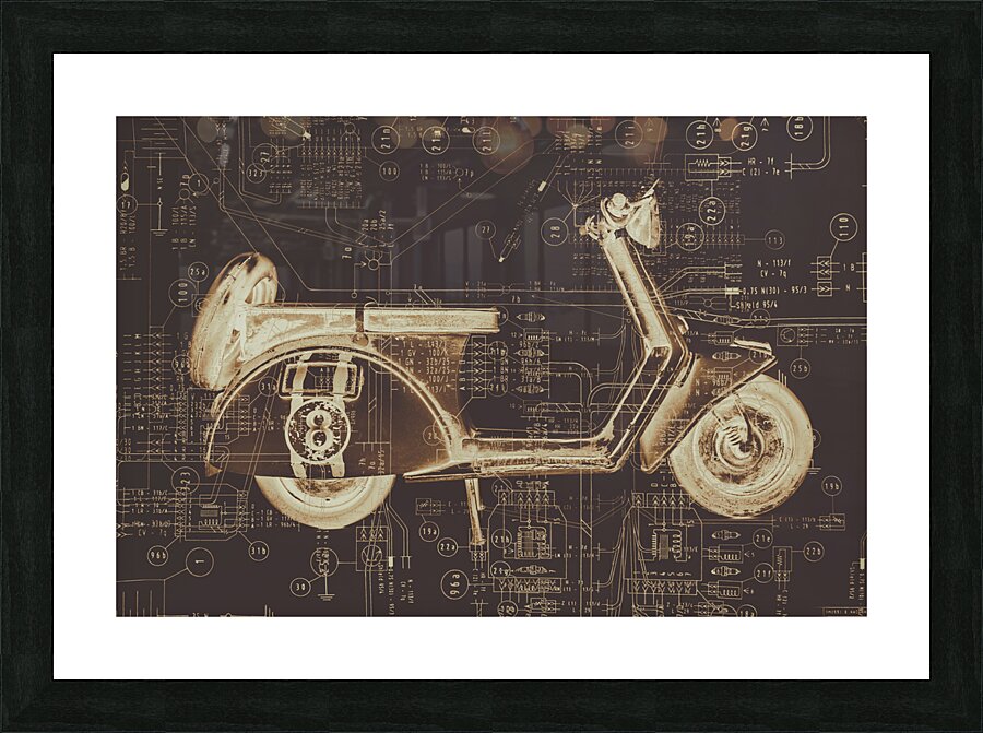 Scooter specs Picture Frame print