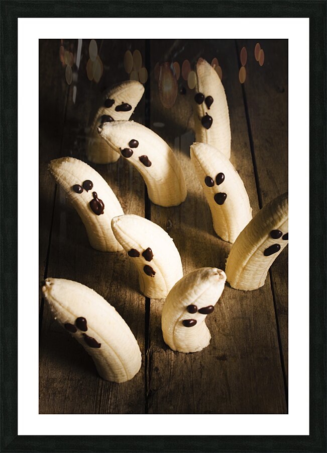 Crafty ghost bananas Picture Frame print