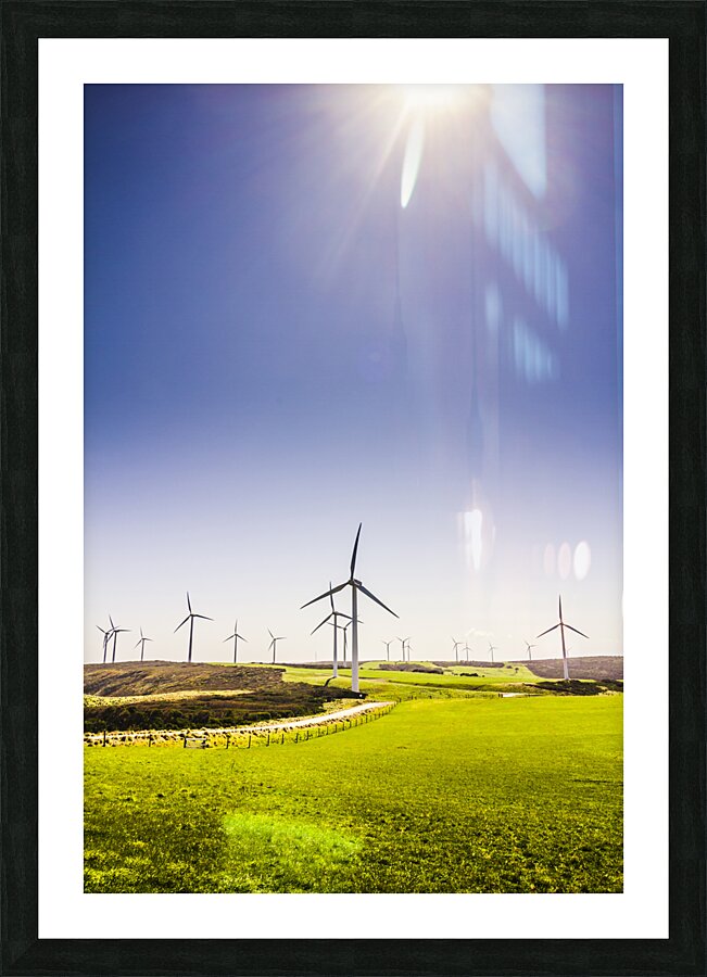 Rural power Picture Frame print