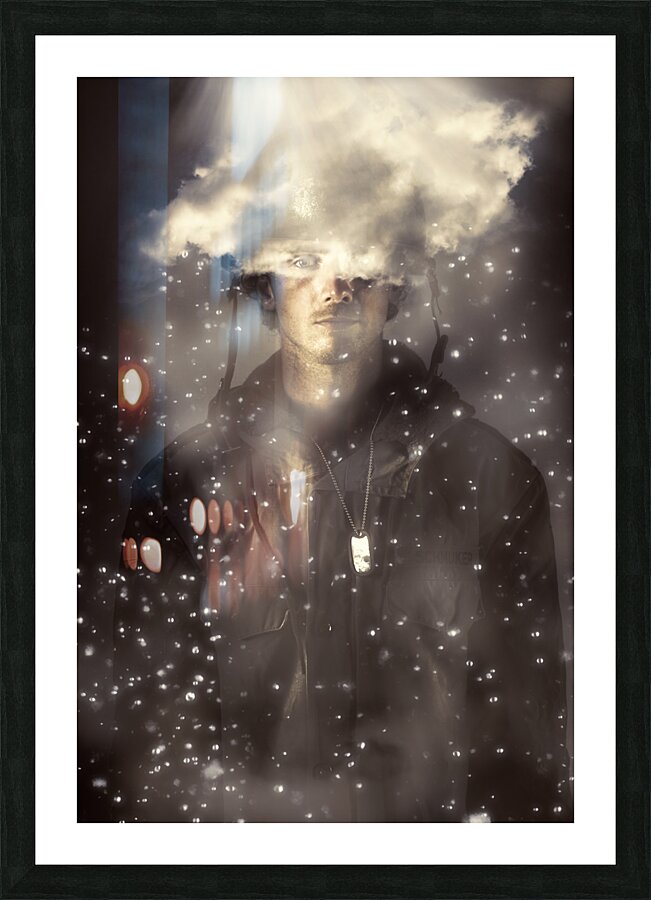 Fog of war Picture Frame print