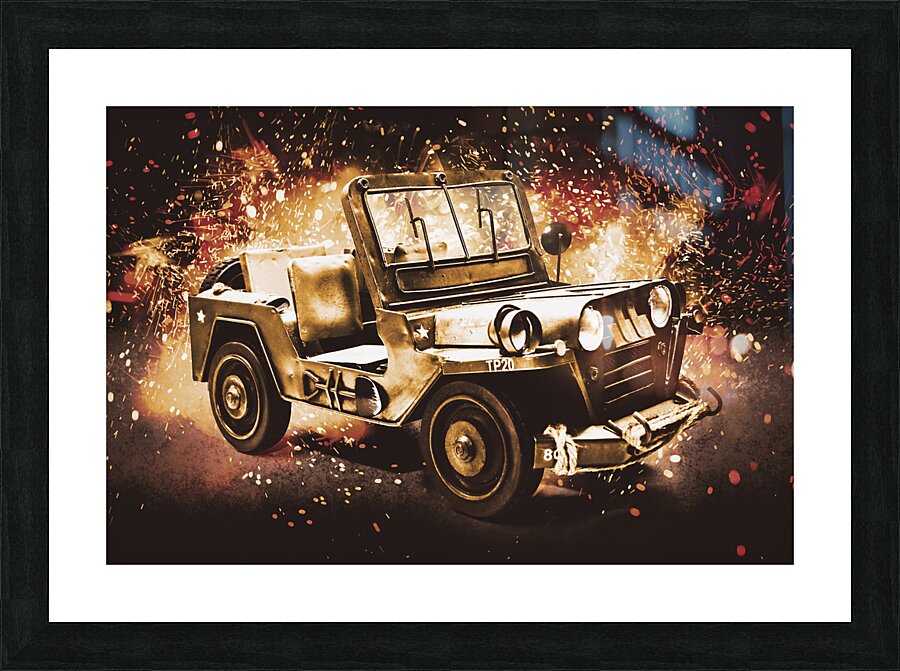 Military machine Picture Frame print