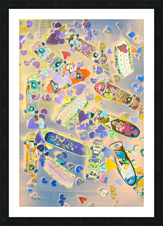 Creative skate Picture Frame print