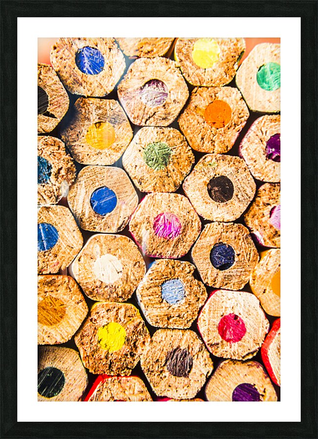 Stacks of colour Picture Frame print