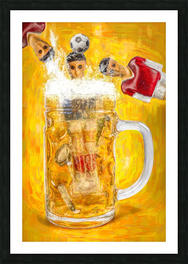 Heads I win foosball you lose Picture Frame print