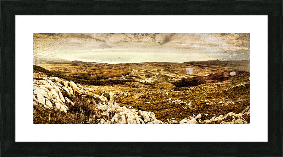 End of the earth Picture Frame print