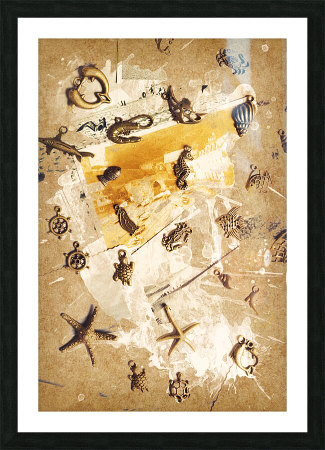 Splashback to the old ocean Picture Frame print