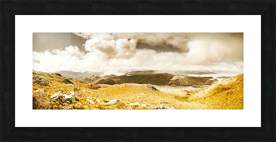 Wild country lookout Picture Frame print