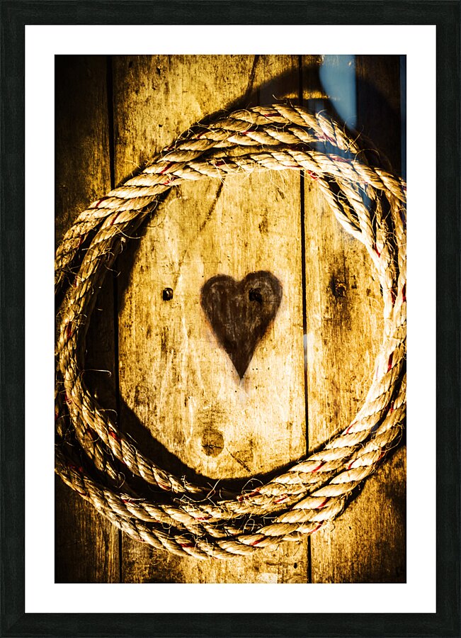 Ship shape heart Picture Frame print