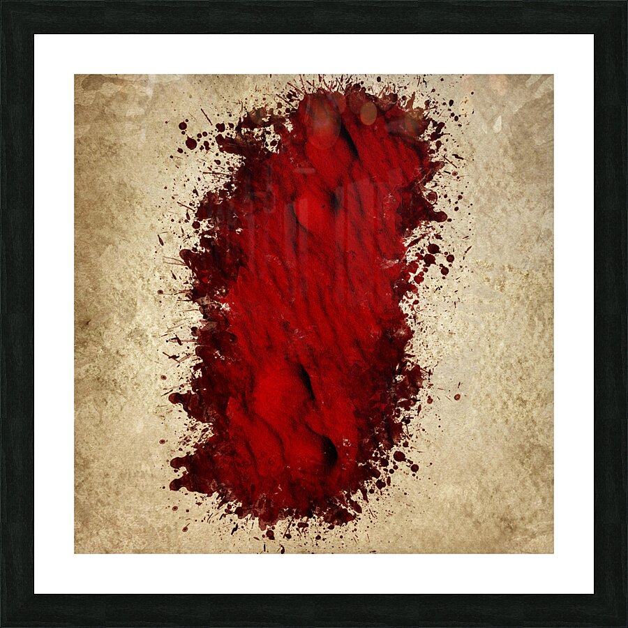 Where the blood trail leads Picture Frame print