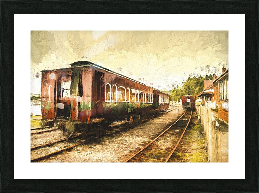Tasmania West Coast Wilderness Train Art Picture Frame print