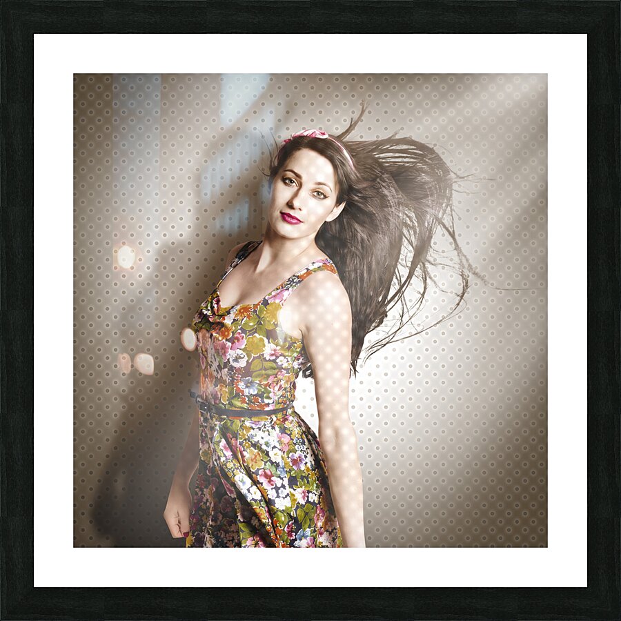 Beauty salon pinup Picture Frame print