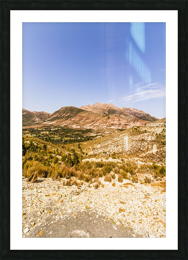 Majestic arid peaks Picture Frame print
