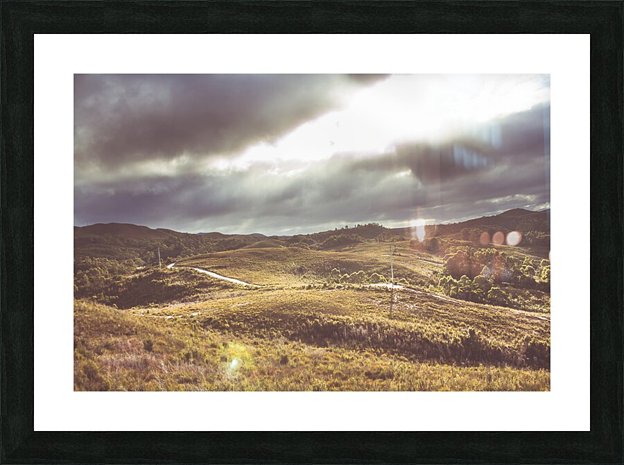 Hills and outback tracks Picture Frame print