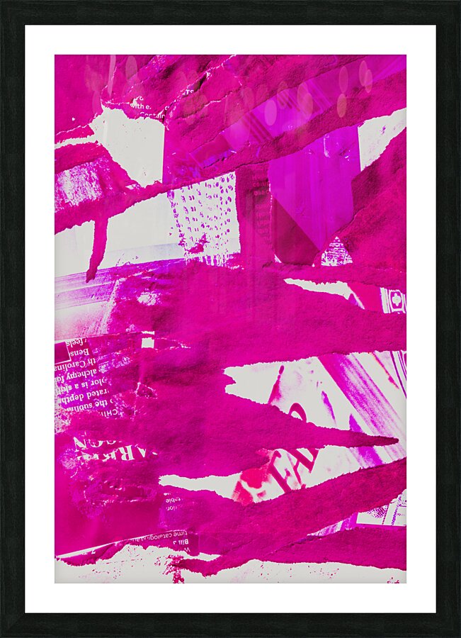 Pink and peel Picture Frame print