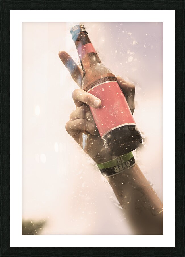 Salute to beer drinking songs  Picture Frame print