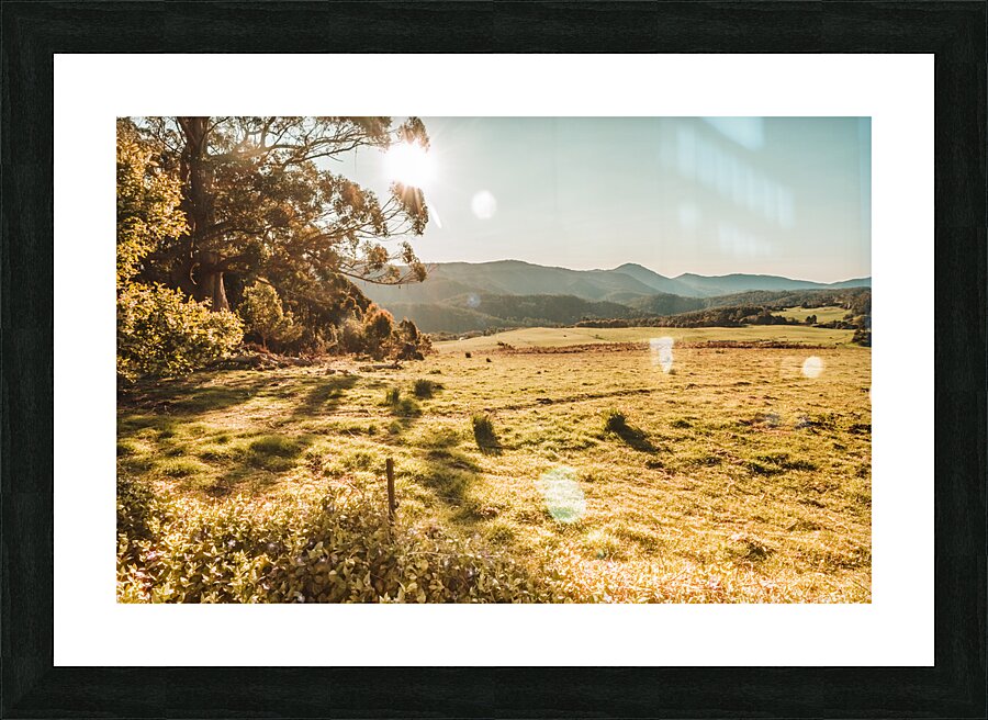 Meadows and mountains Picture Frame print