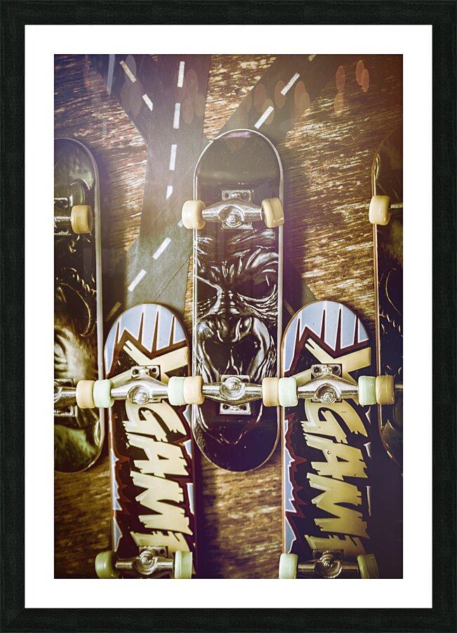 Toy skateboards Picture Frame print