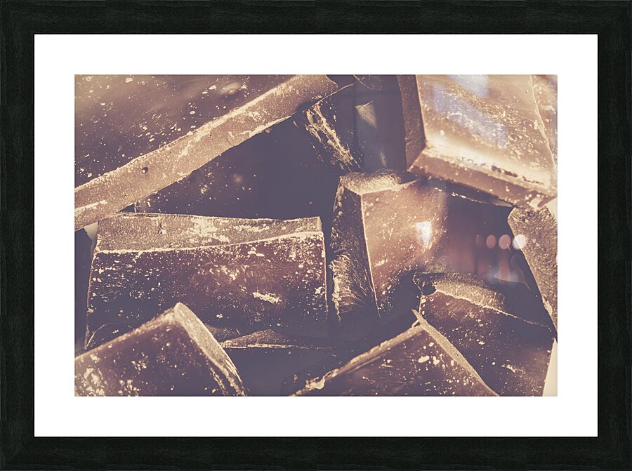 Dark chocolate delight Picture Frame print