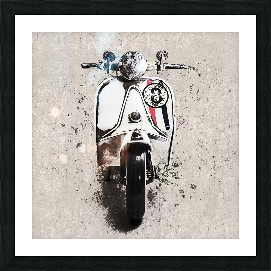 Street scooter Picture Frame print