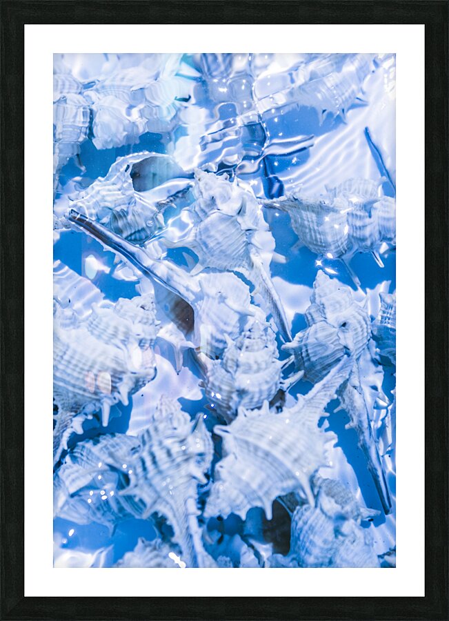 Deep blue Picture Frame print