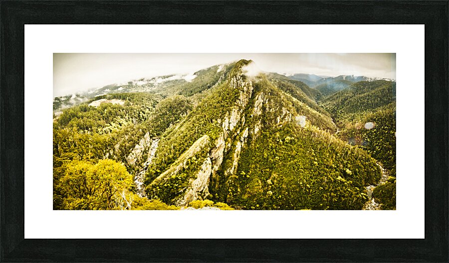 Peaks and troughs Picture Frame print