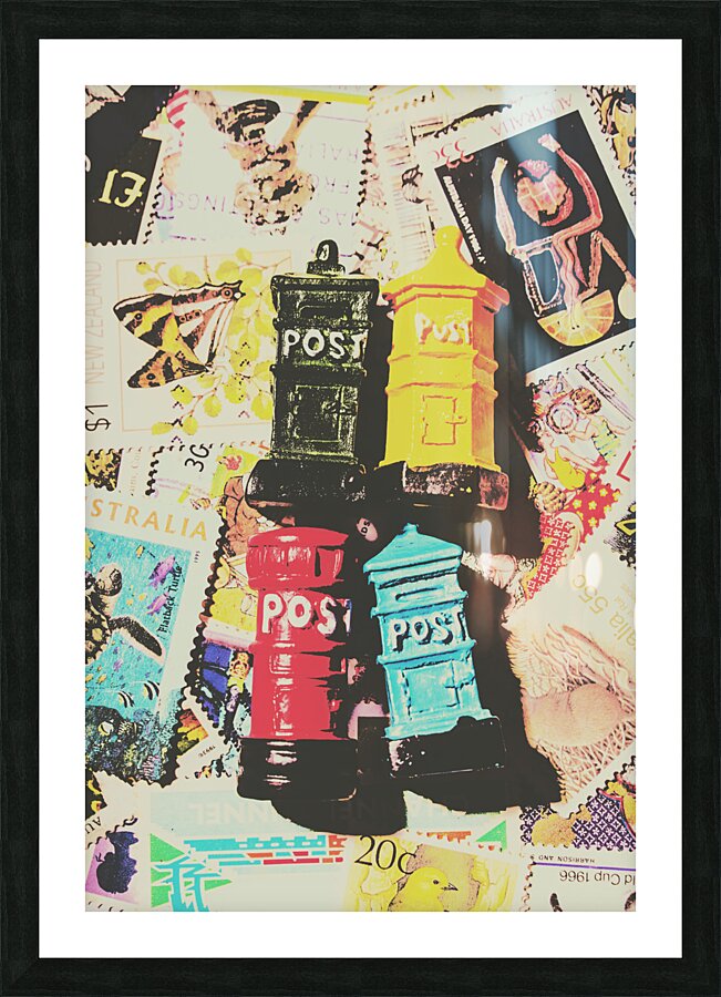 Pop art in post Picture Frame print