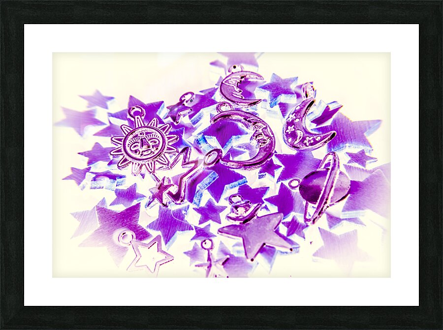 Purple planetarium Picture Frame print