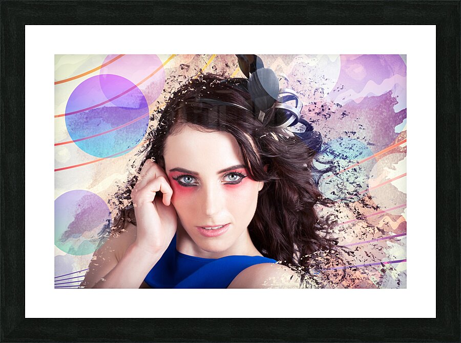 Beauty In The Abstract Colors Of Make-up Picture Frame print