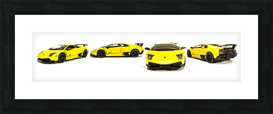 Long Lambo Lineup  Picture Frame print