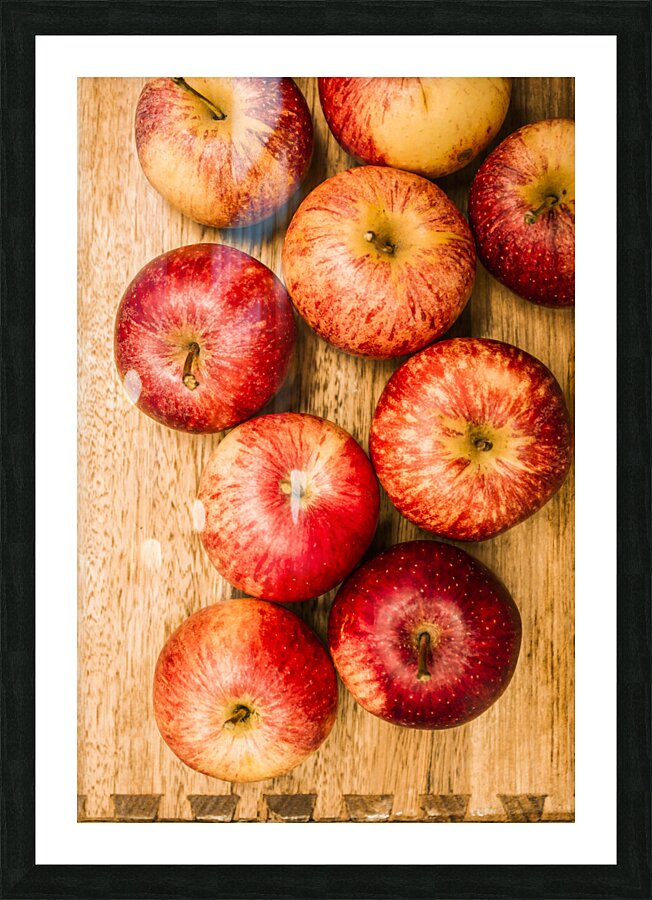 Delicious red apples Picture Frame print