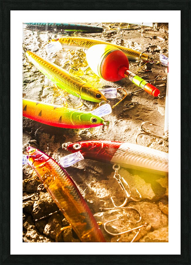 Fisheries and tackle Picture Frame print