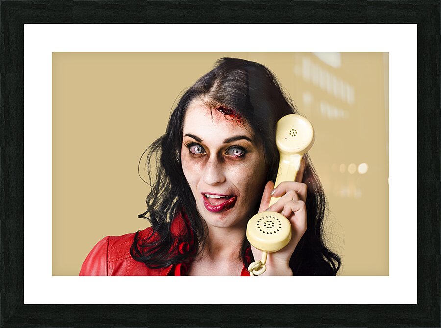Bad news phone call Picture Frame print