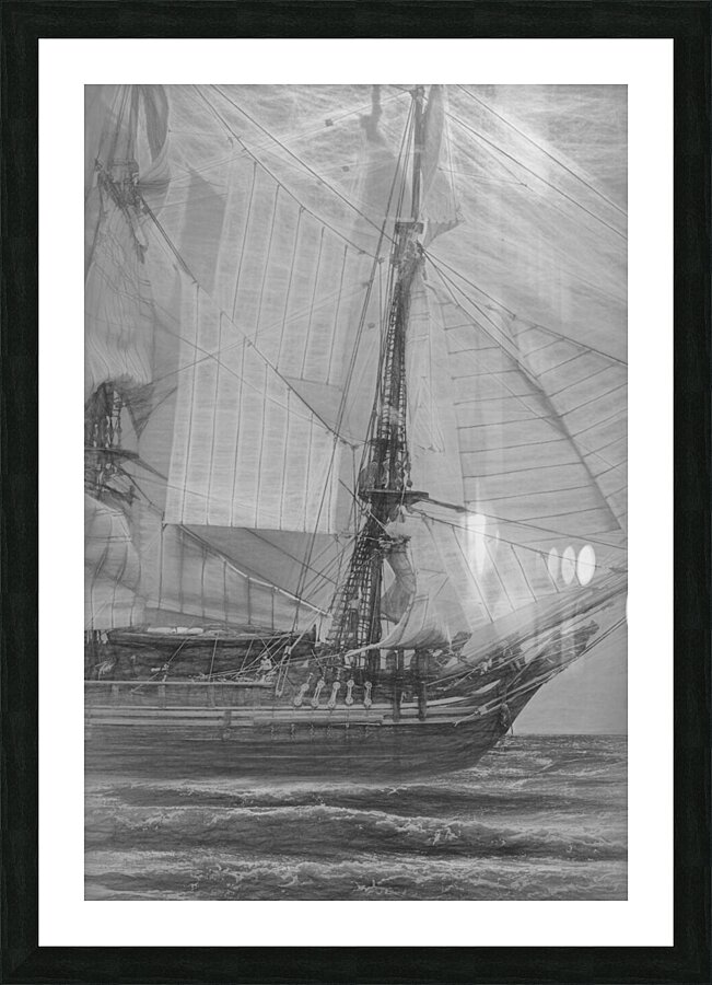 Ships and sea exploration Picture Frame print