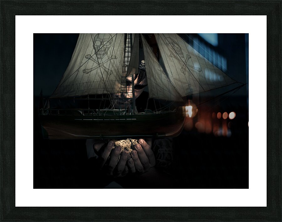 Dark Adventure Picture Frame print