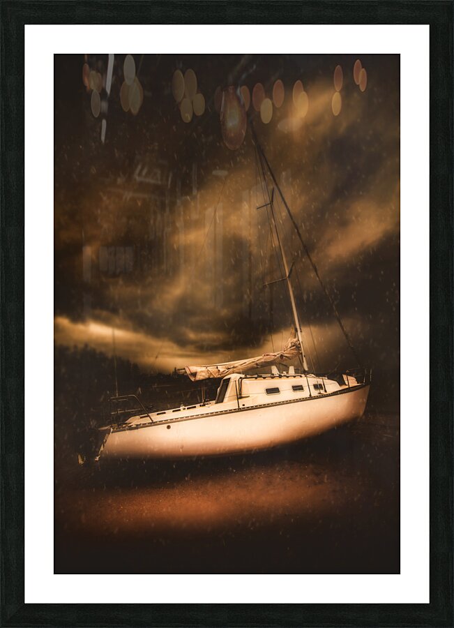 The shipwreck and the storm Picture Frame print