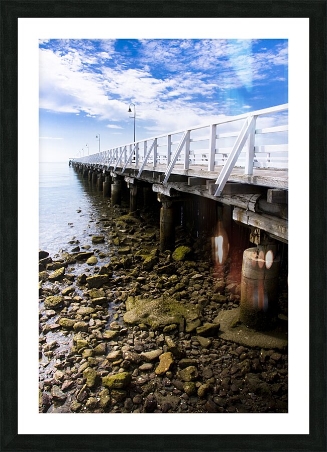Beach Jetty Picture Frame print