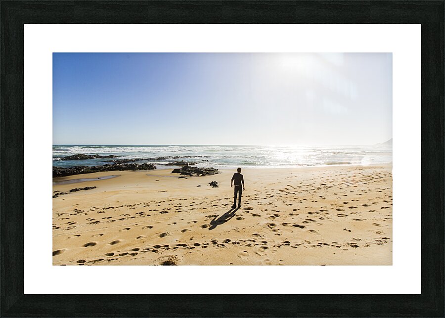The lone explorer  Picture Frame print