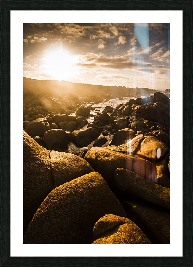 Sun bleached Australia beach Picture Frame print