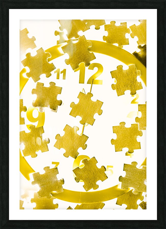 Golden gauge Picture Frame print