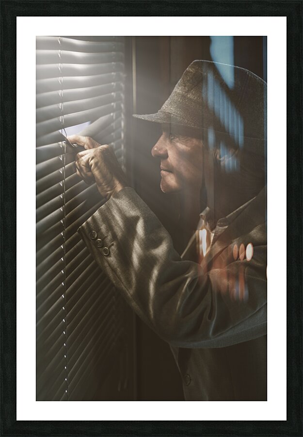 Blind suspicion Picture Frame print