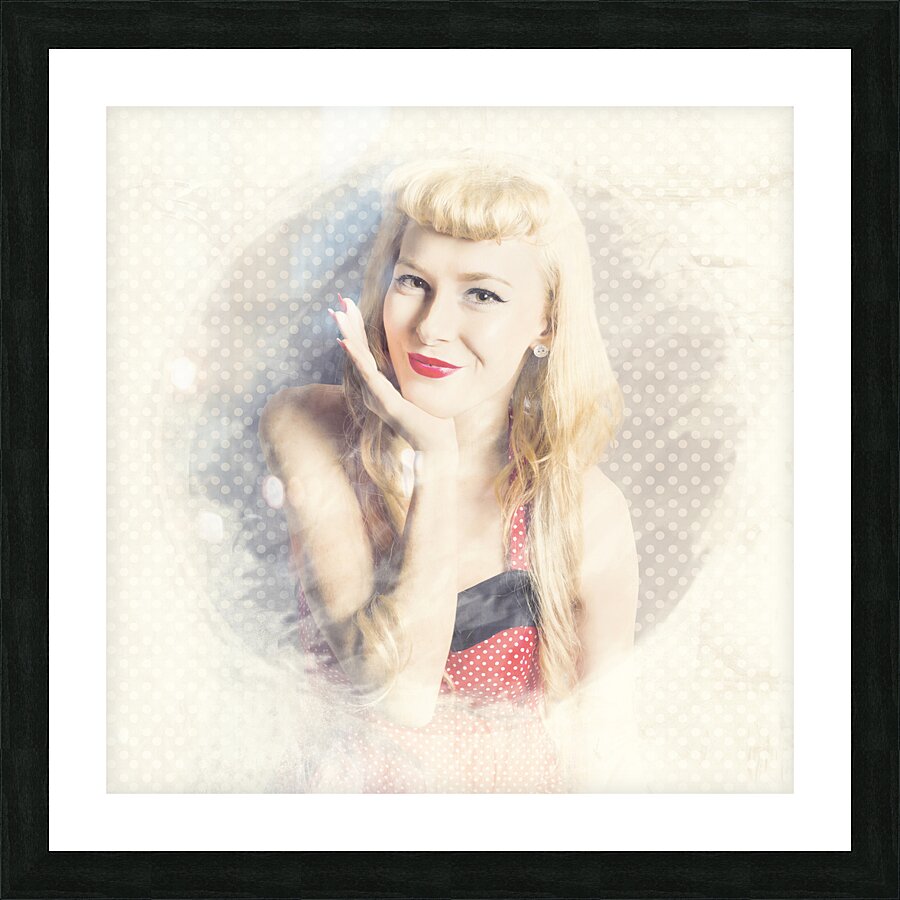 Diner window pin up  Picture Frame print