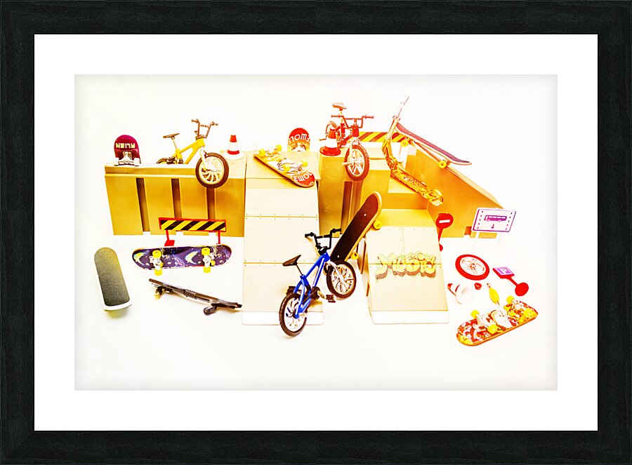 Skate parked Picture Frame print