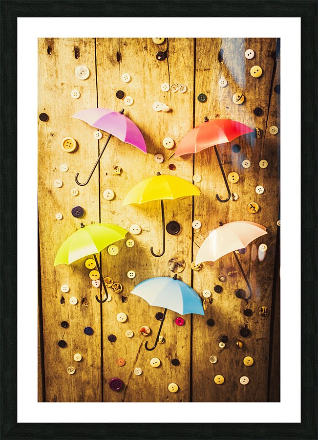 In rainy fashion Picture Frame print