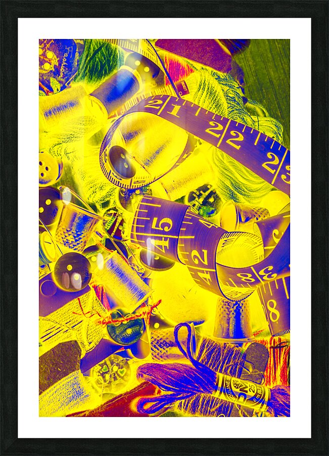 Crafting colours Picture Frame print