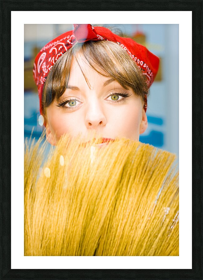 Cleaning Picture Frame print