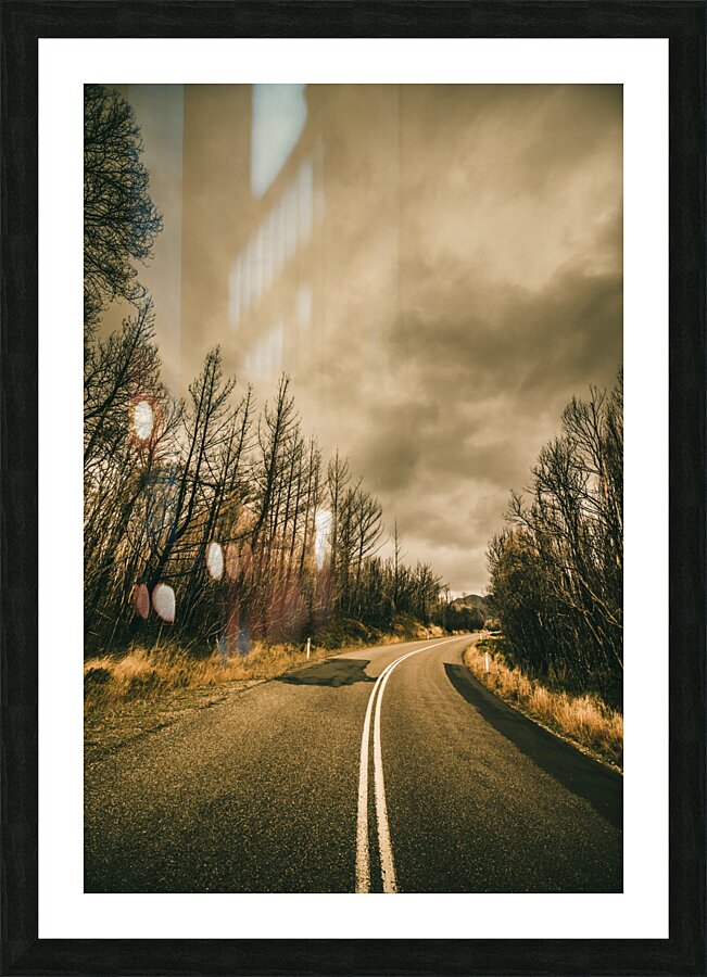 Twists and turns Picture Frame print