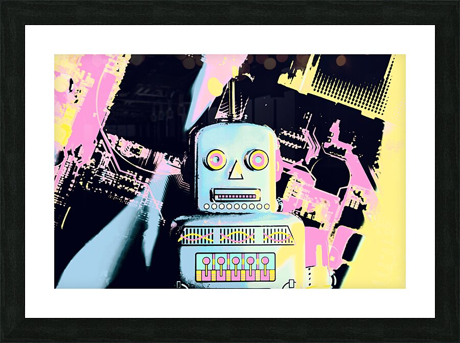 Pop bot Picture Frame print