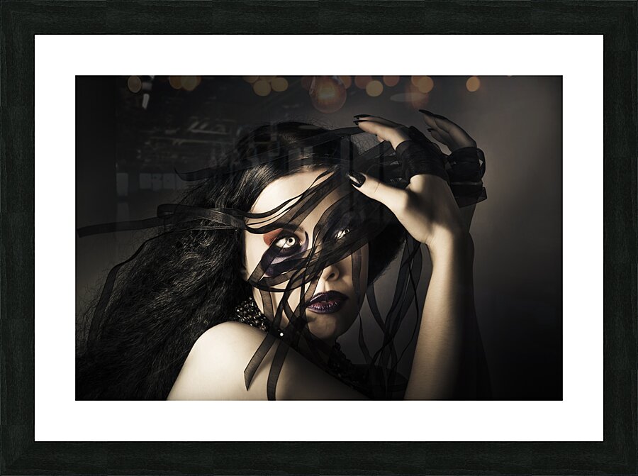 Beauty queen clothing designer. Fine art fashion Picture Frame print