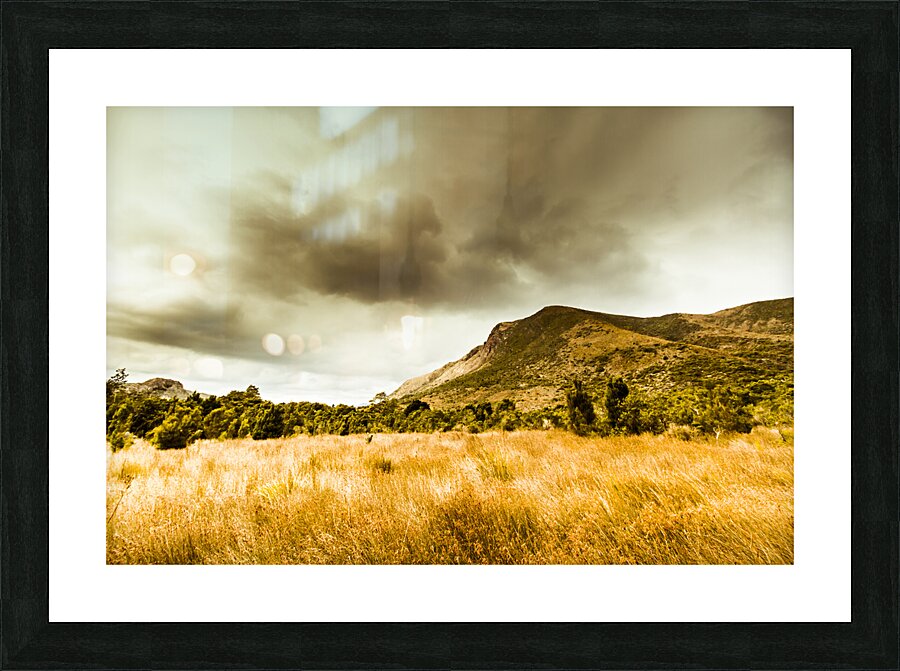 Mountainous storms Picture Frame print
